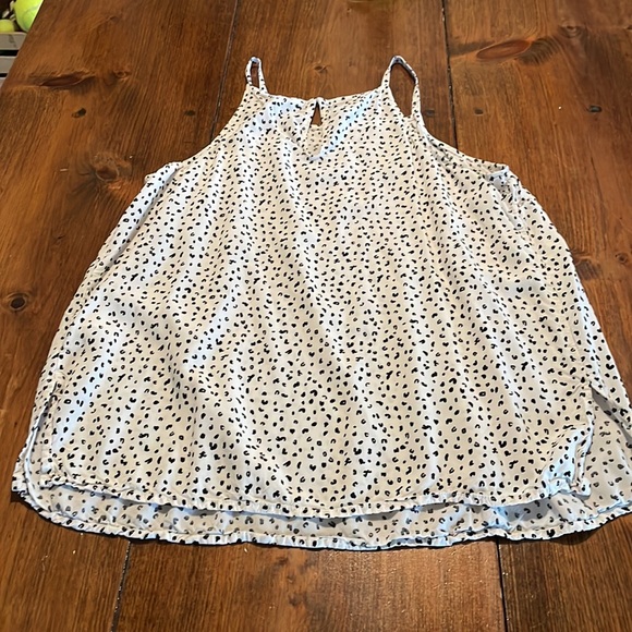 Leopard Print Tank Top Womens M White And Black Workwear Basic Staple Light - Picture 7 of 12